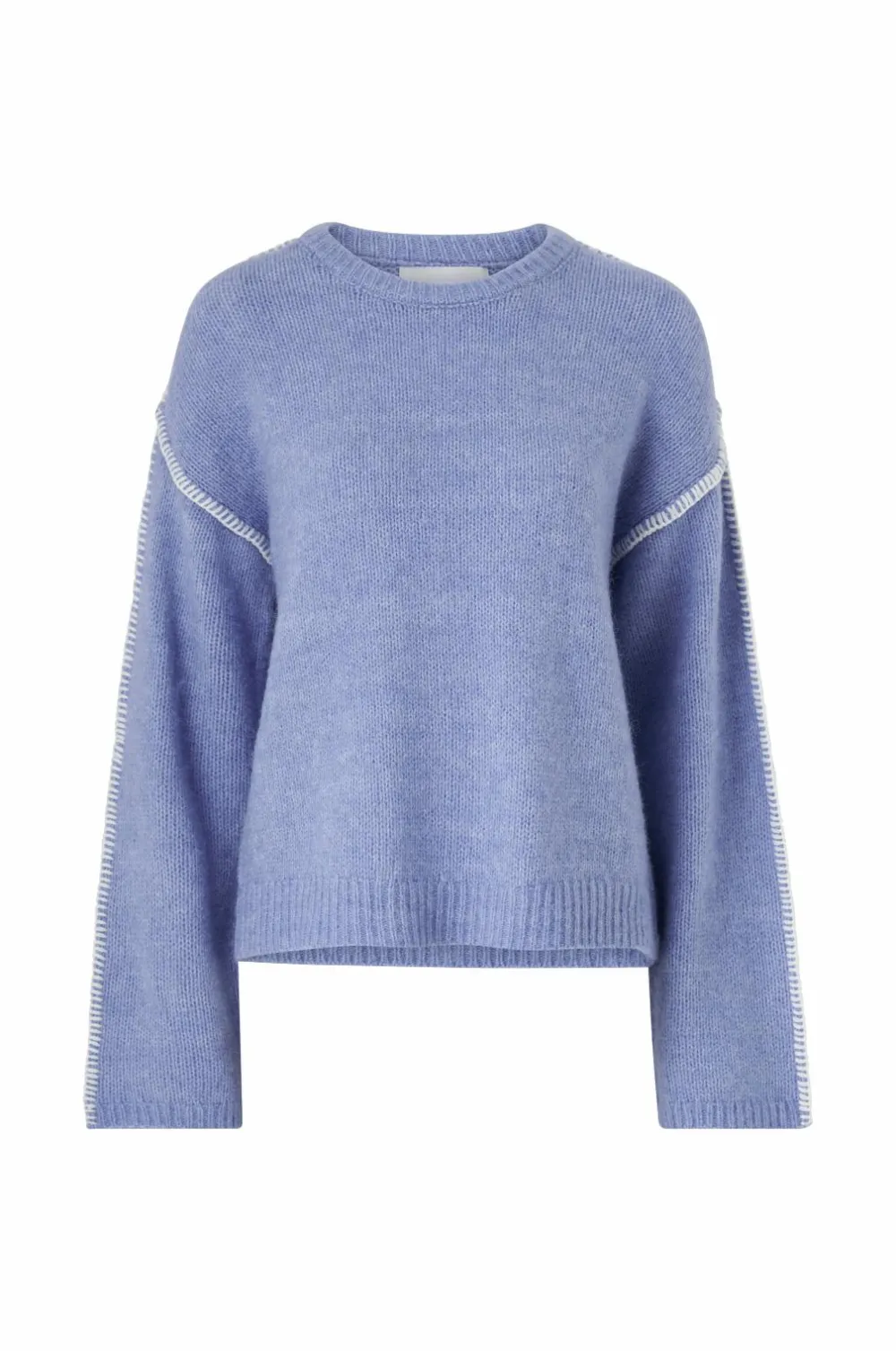 Ellos Collection Strikket Pullover Blå Online