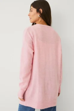 Ellos Collection Strikket cardigan Lyserød Clearance