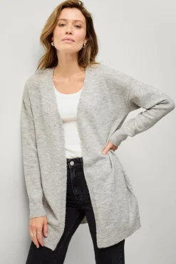 Ellos Collection Strikket cardigan Gråmeleret New