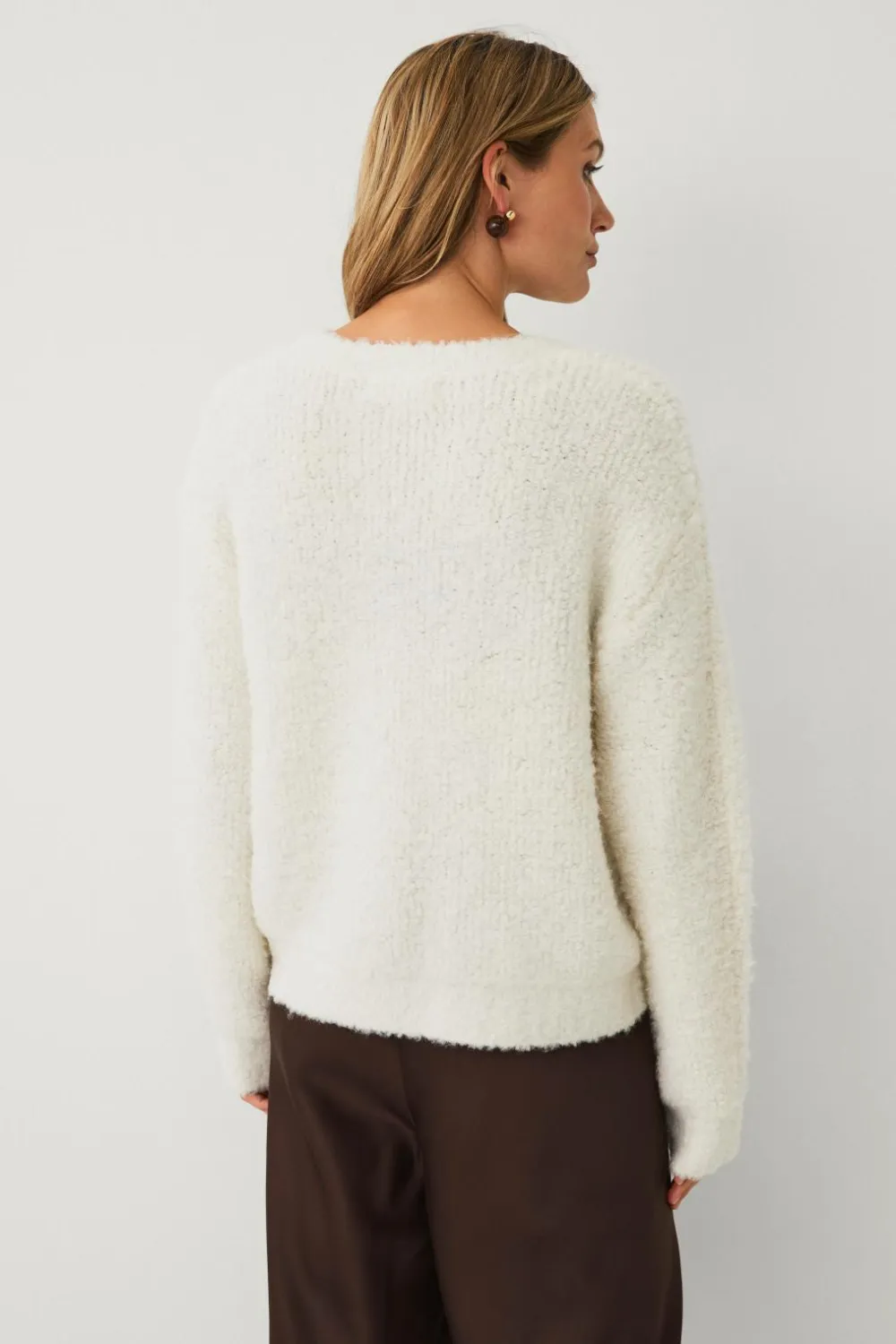 Ellos Trøjer & Cardigans>Collection Strikket Pullover Hvid