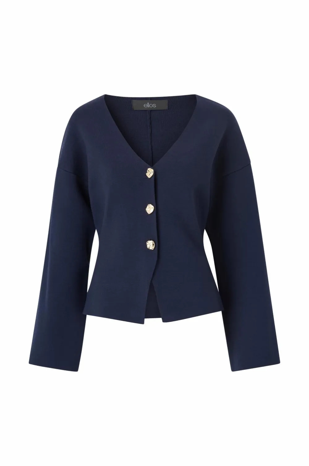 Ellos Blazere & Veste>Collection Strikket jakke Blå