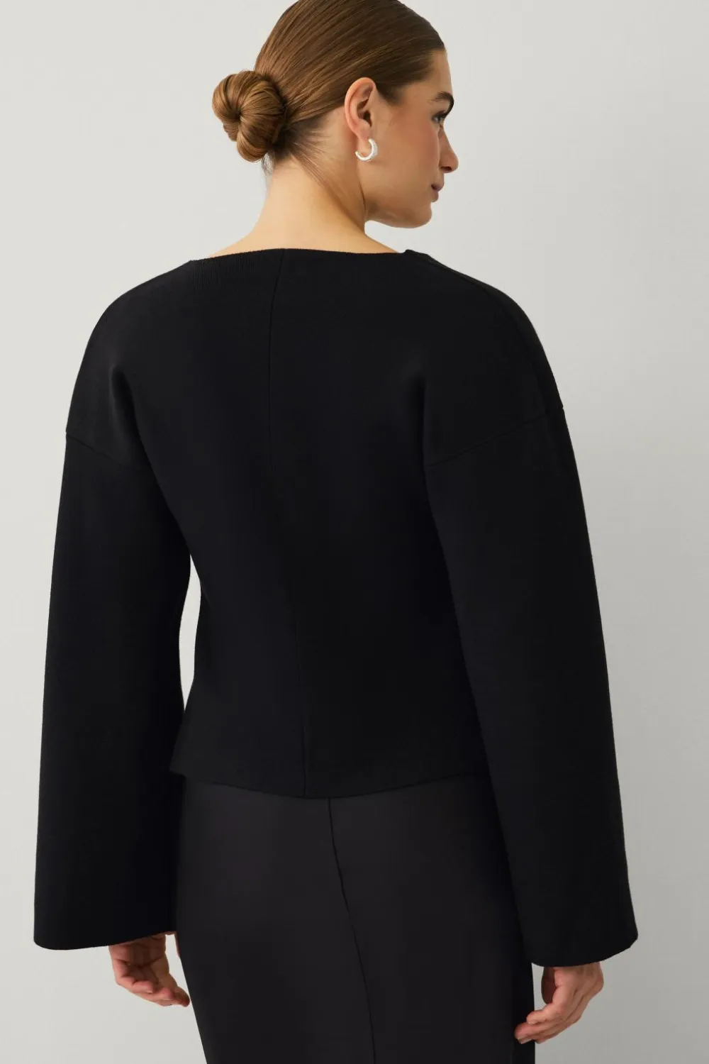 Ellos Blazere & Veste>Collection Strikket jakke Sort
