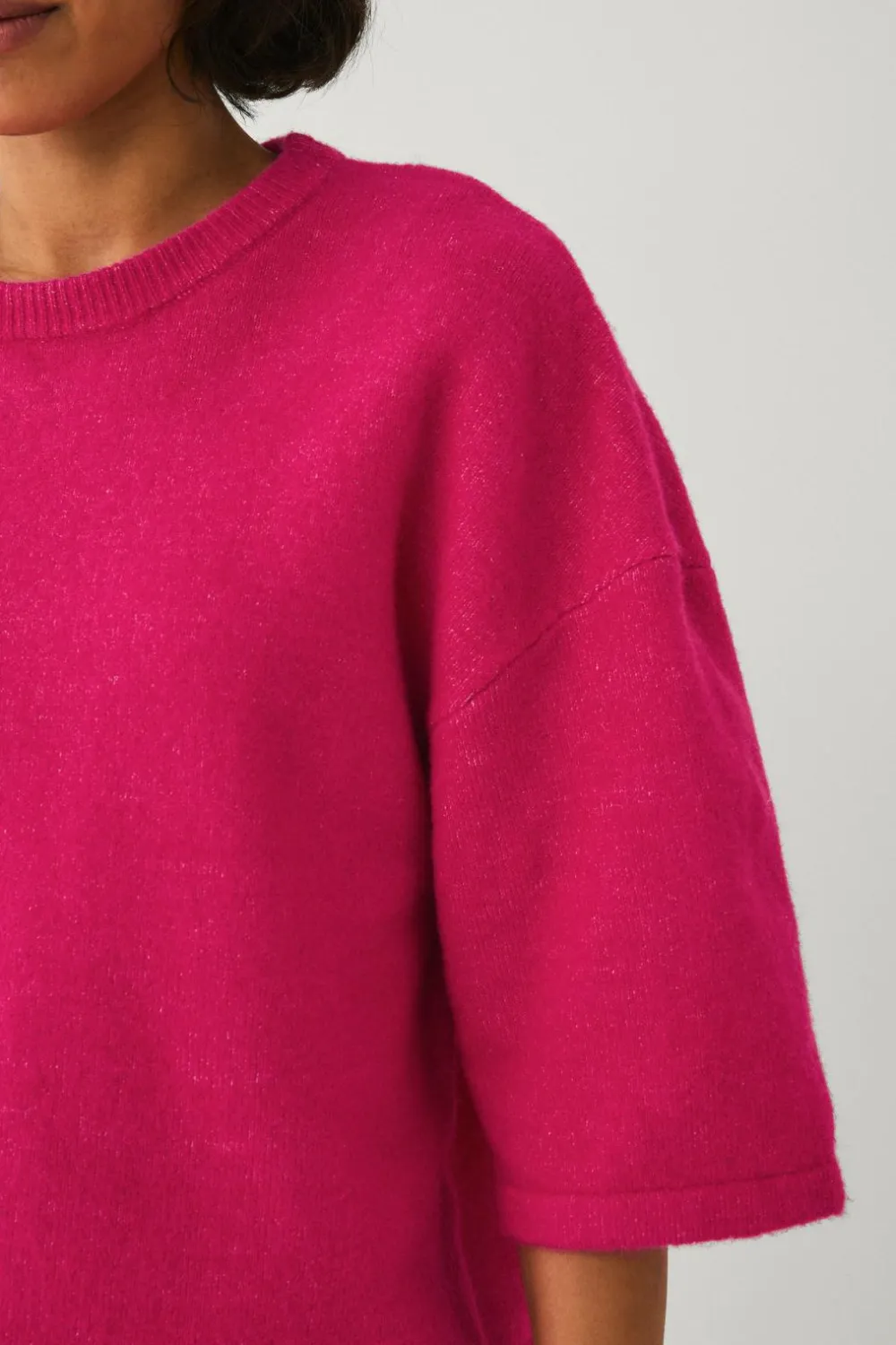 Ellos Collection Strikket top Mørk rosa Best