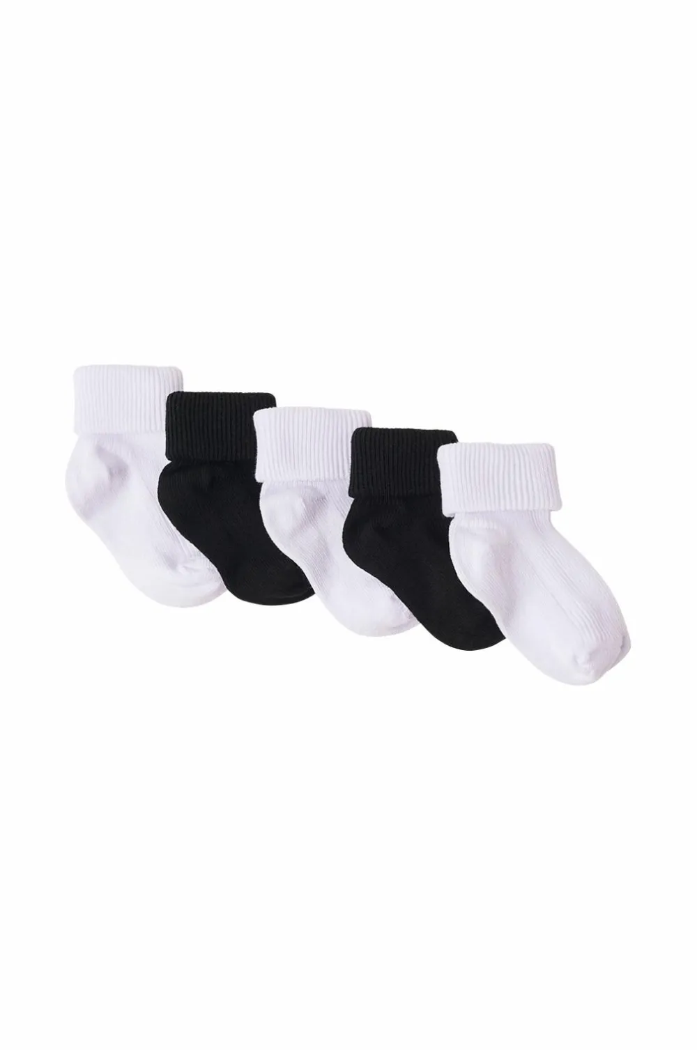 Ellos Nattøj & Homewear|Undertøj & Badetøj>Collection Strømper Mini Baby 5-pak Vita+svart