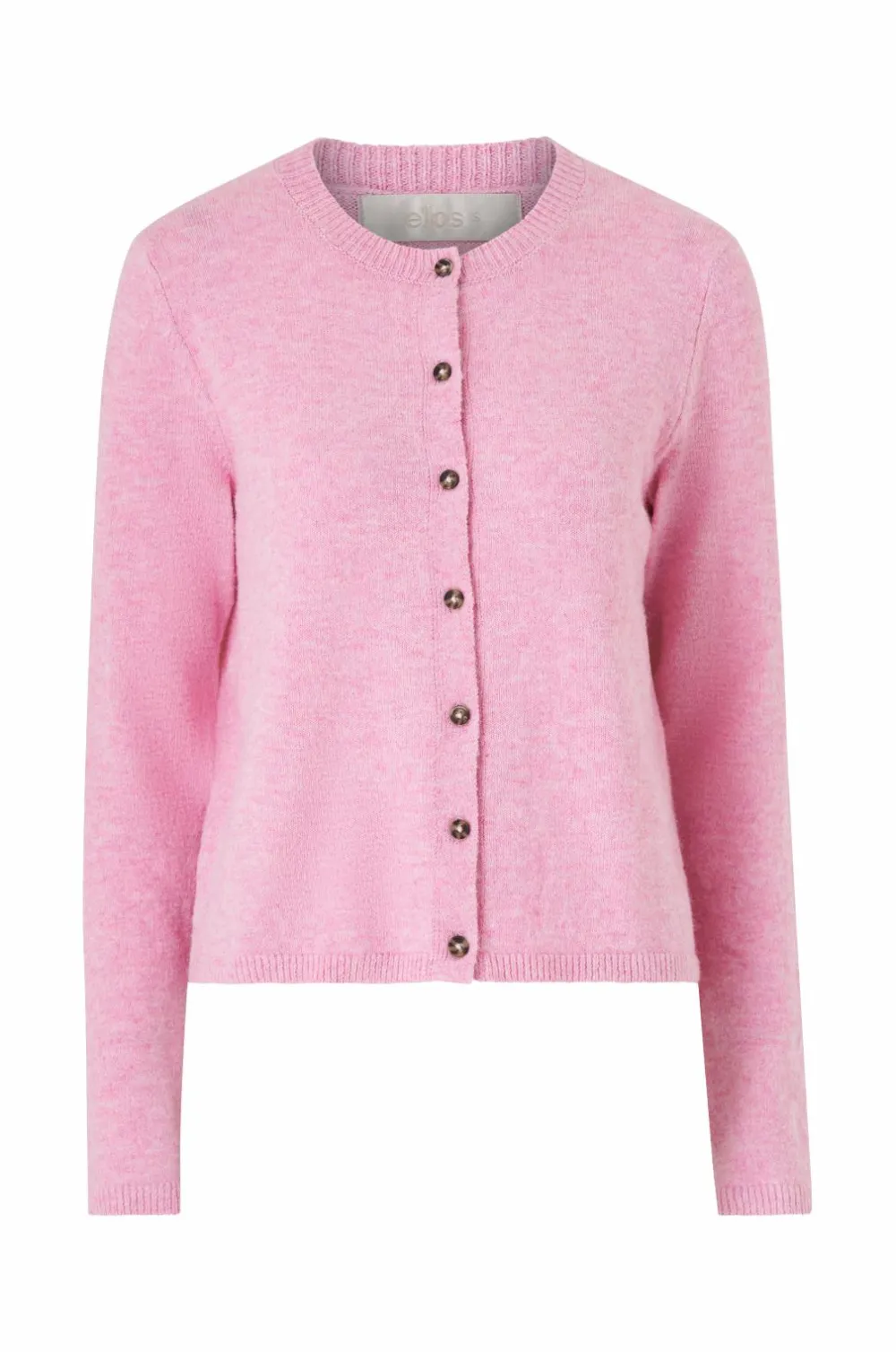 Ellos Basistøj|Trøjer & Cardigans>Collection Strikket cardigan Lyserød