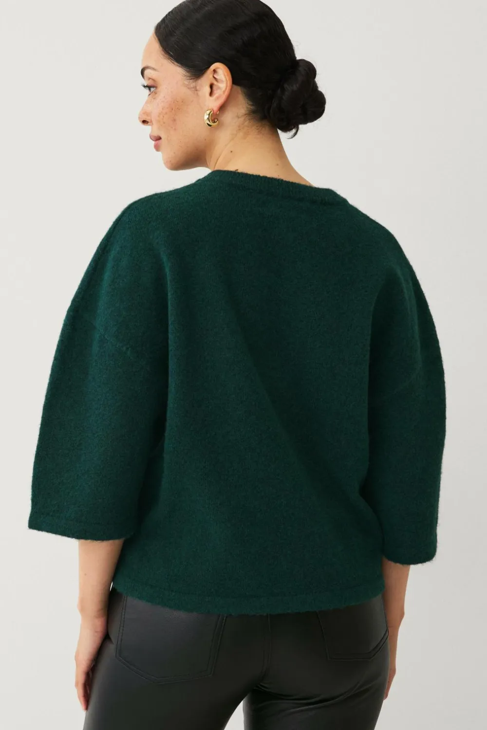 Ellos Trøjer & Cardigans>Collection Strikket top Mørkegrøn