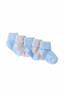 Ellos Undertøj & Badetøj>Collection Strømper Mini Baby 5-pak Blå+lysegrå