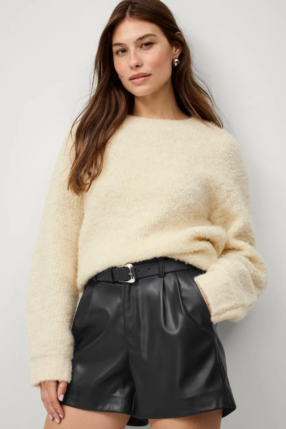 Ellos Collection Strikket Pullover Cremehvid Sale