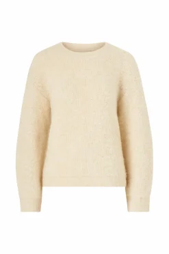 Ellos Collection Strikket Pullover Cremehvid Sale