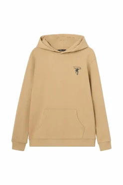 Ellos Collection Sweatshirt med hætte og print beige Hot