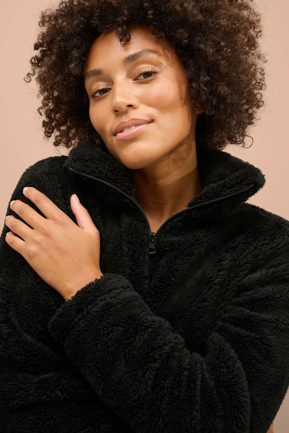 Ellos Loungewear & Homewear|Sweatshirts & Hoodies>Collection Sweatshirt i fleece Sort