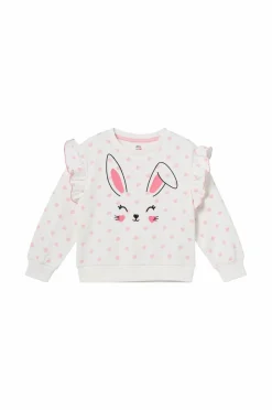 Ellos Collection Sweatshirt + leggings Maja Set Hvidmønstret + pink legging New
