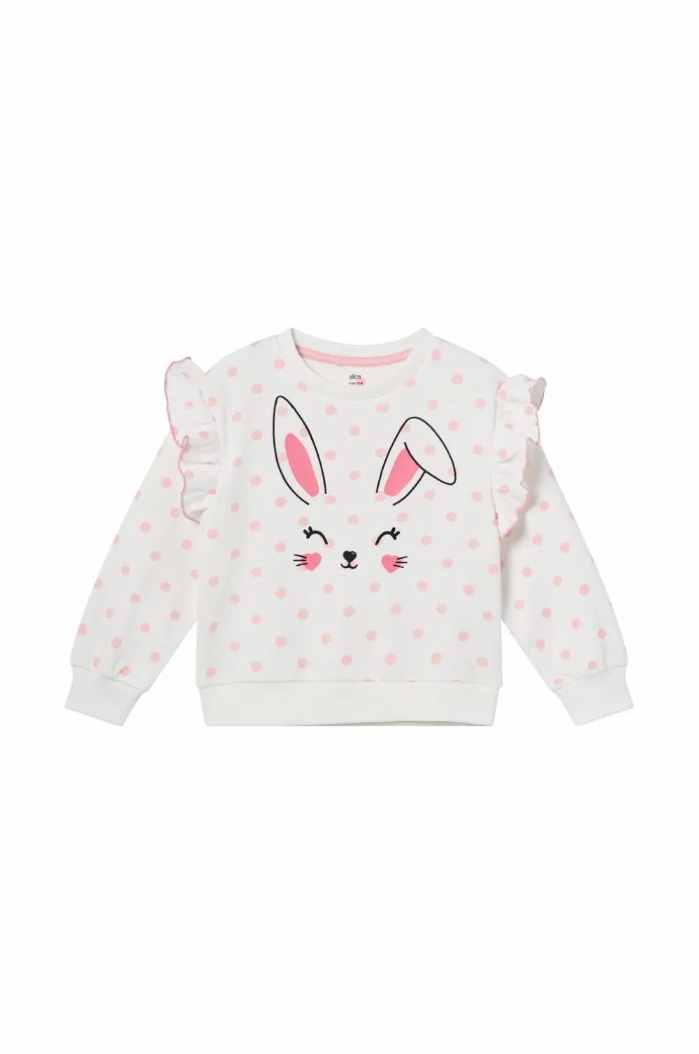 Ellos Collection Sweatshirt + leggings Maja Set Hvidmønstret + pink legging New