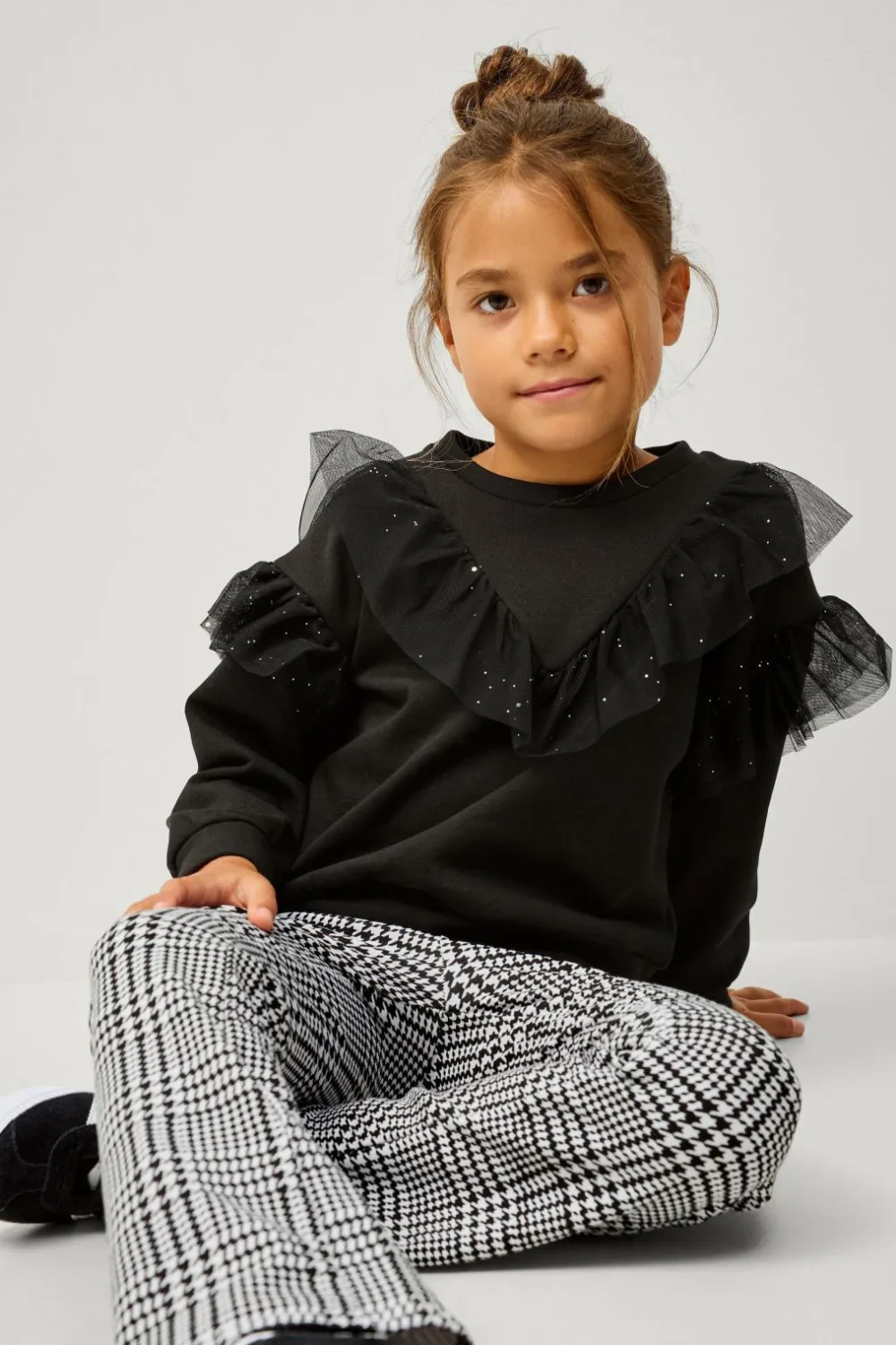 Ellos Sweatshirts & Hoodies>Collection Sweatshirt Iris S Girl Sort