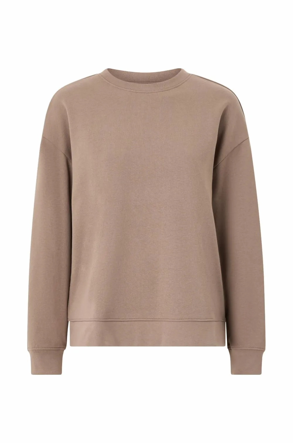 Ellos Sweatshirts & Hoodies>Collection Sweatshirt med børstet inderside beige