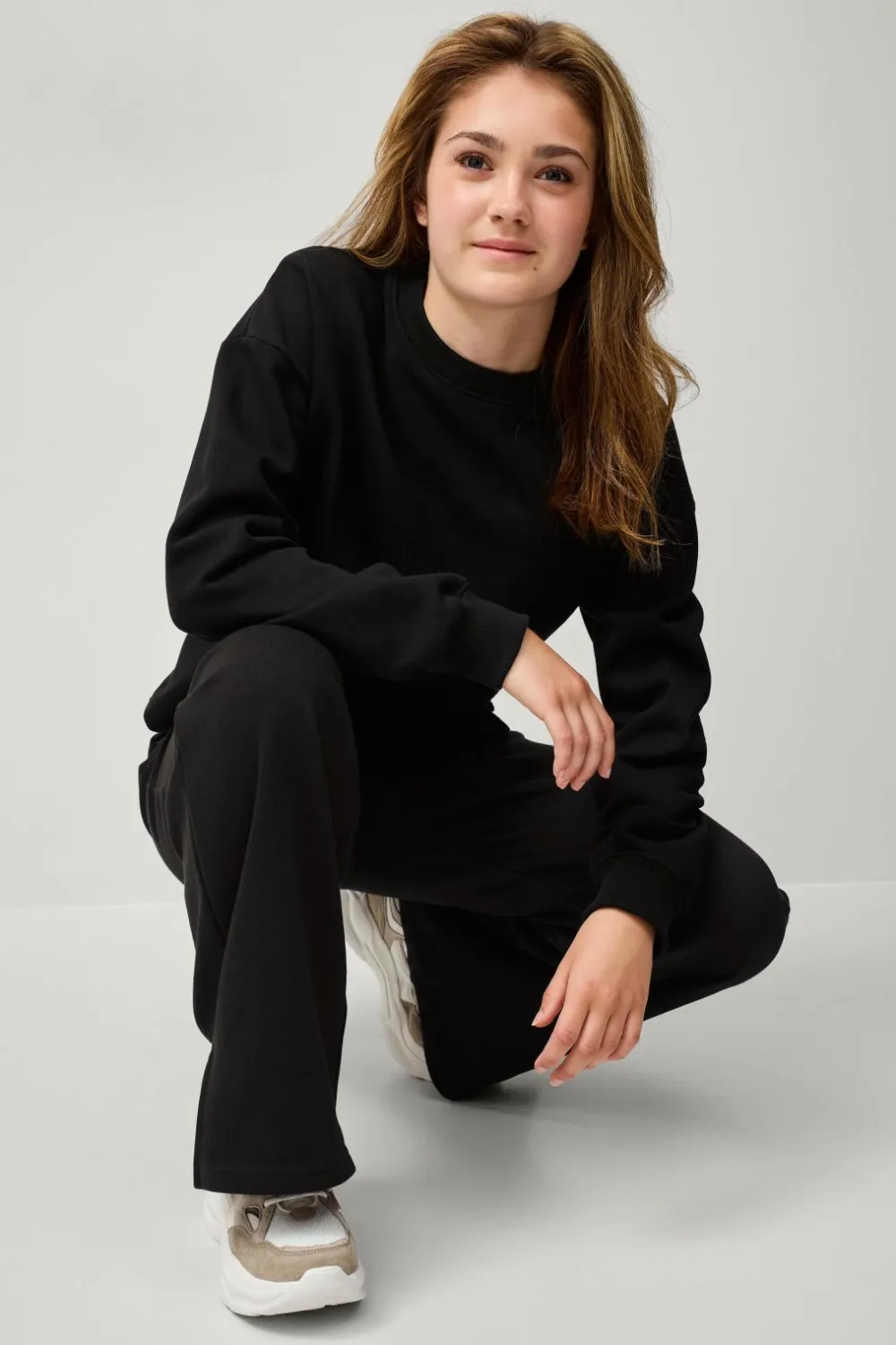 Ellos Sweatshirts & Hoodies>Collection Sweatshirt Ines B Girl Sort