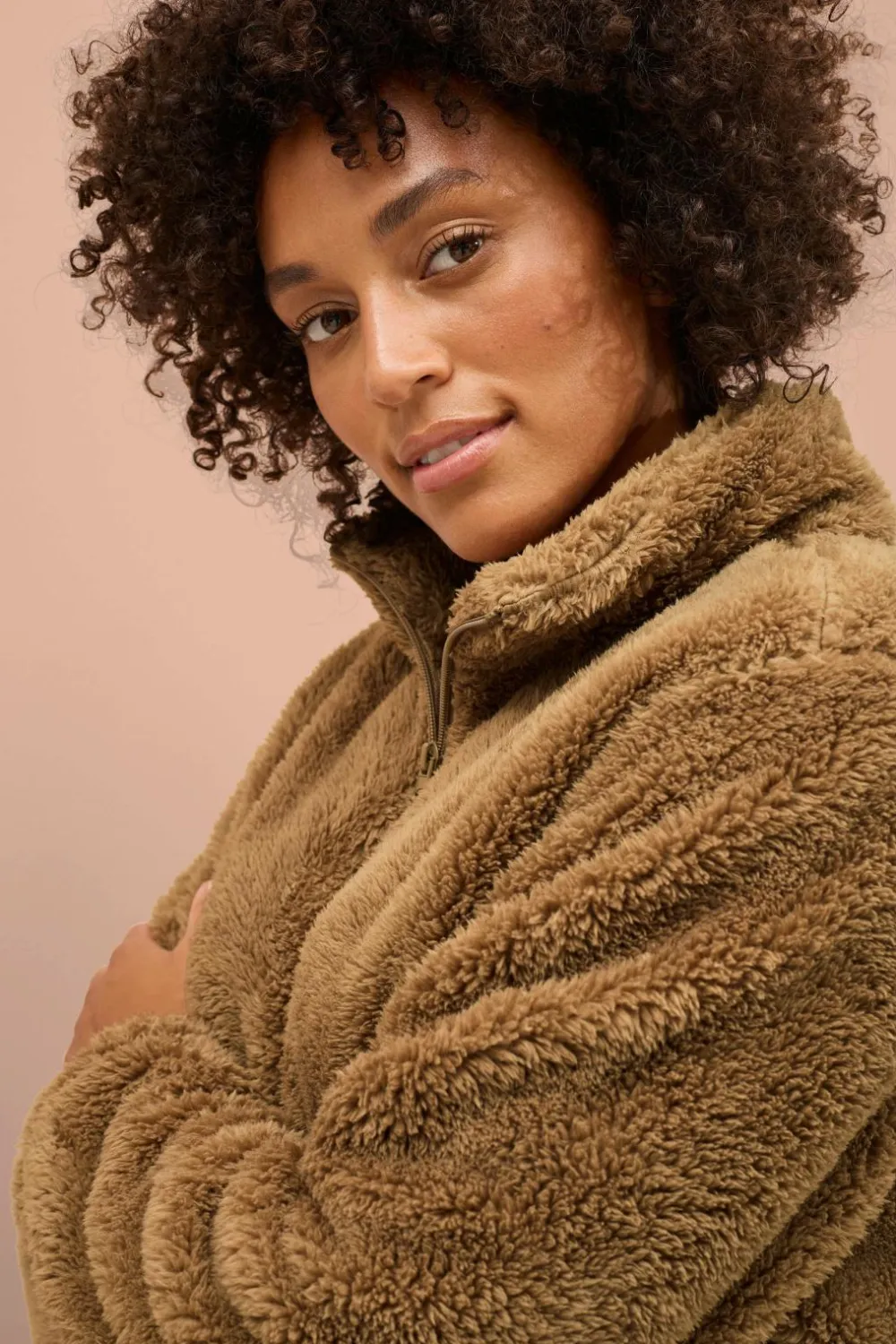 Ellos Overtøj|Overtøj>Collection Sweatshirt i fleece Brun