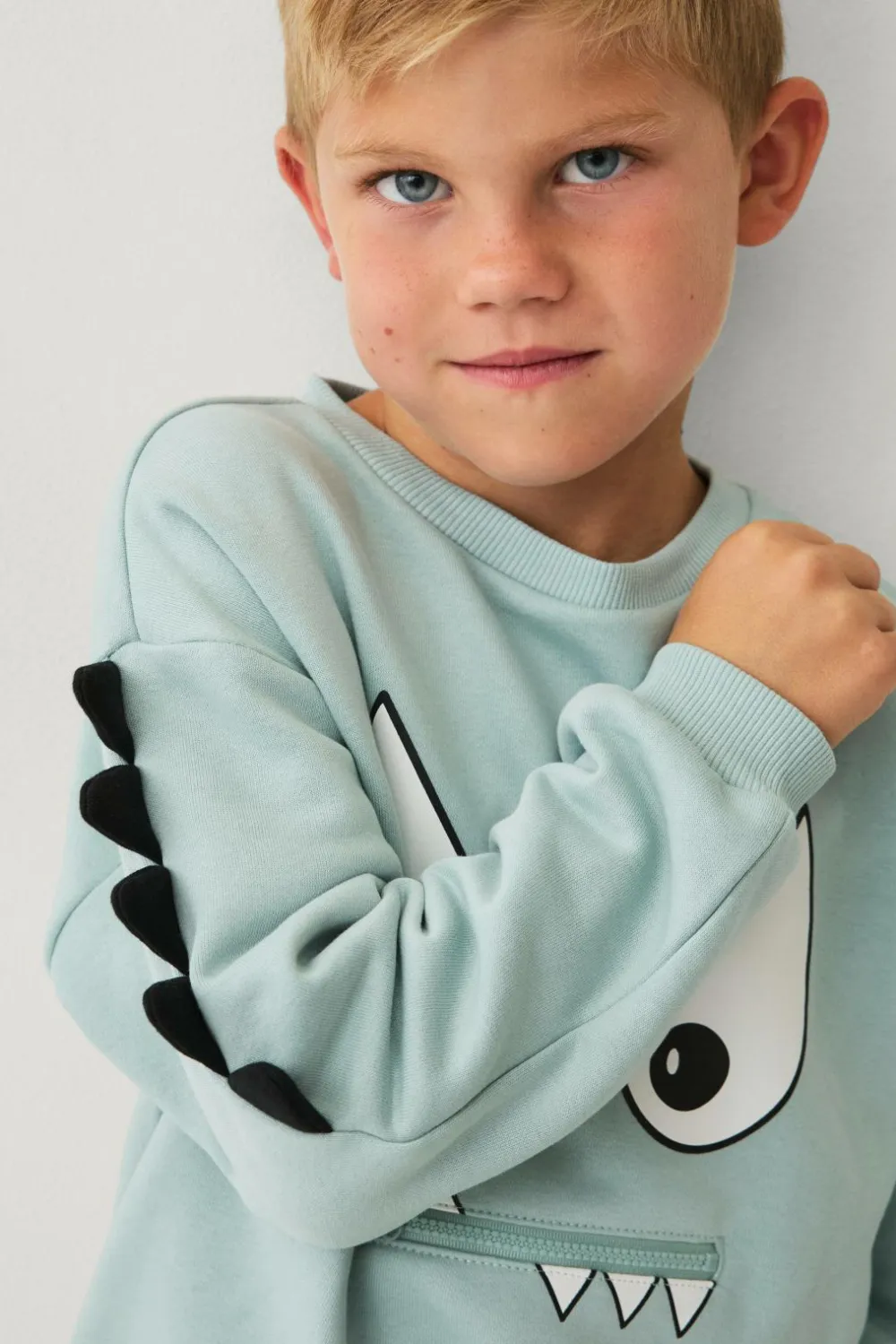 Ellos Sweatshirts & Hoodies>Collection Sweatshirt Valle lysegråblå