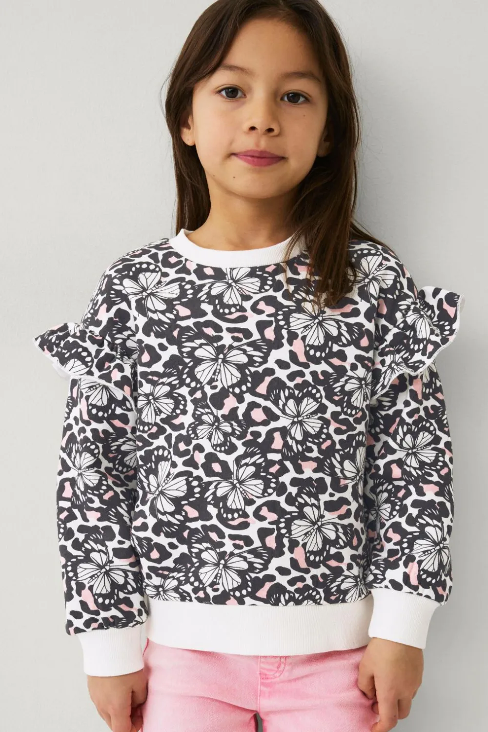 Ellos Sweatshirts & Hoodies>Collection sweatshirt Beigemønstret