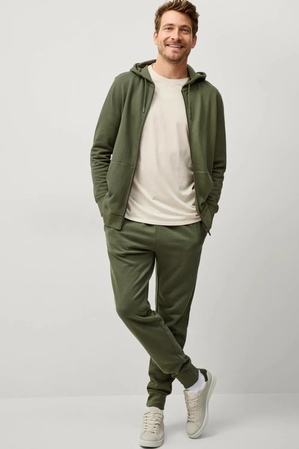 Ellos Basistøj|Nattøj & Homewear>Collection Sweatbukser Ridge Green glossy