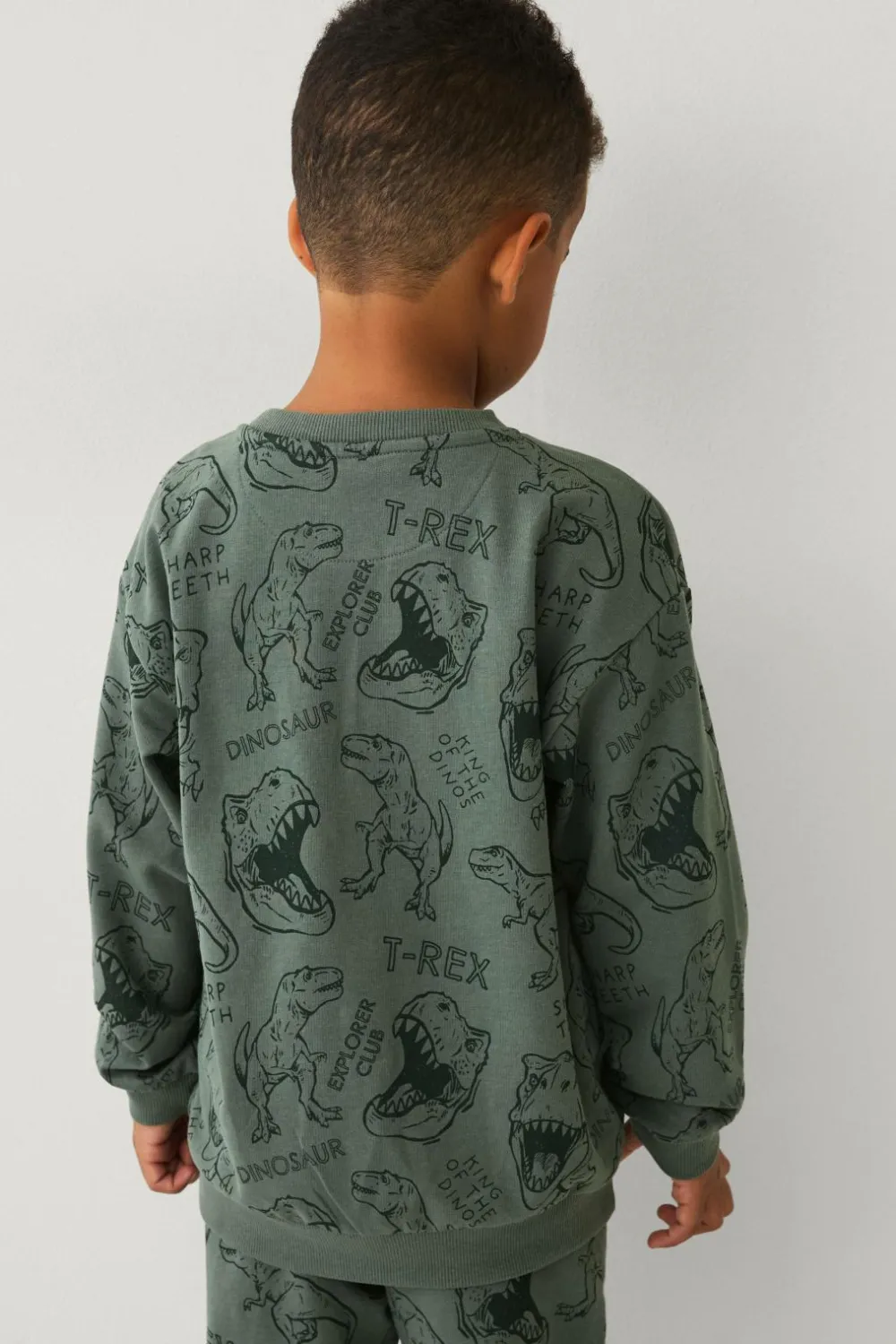 Ellos Sweatshirts & Hoodies>Collection Sweatshirt med tryk grøn
