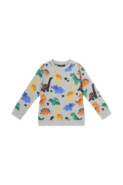 Ellos Collection Sweatshirt med tryk Gråmeleret