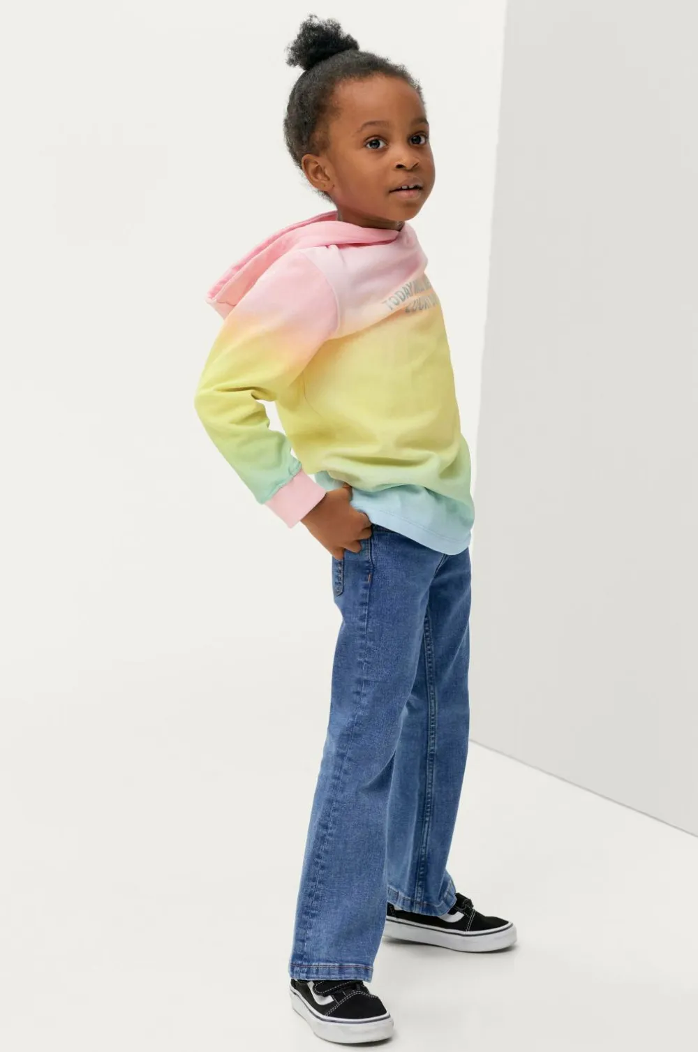 Ellos Kjoler>Collection Sweatkjole Unicorn Gul/rosa