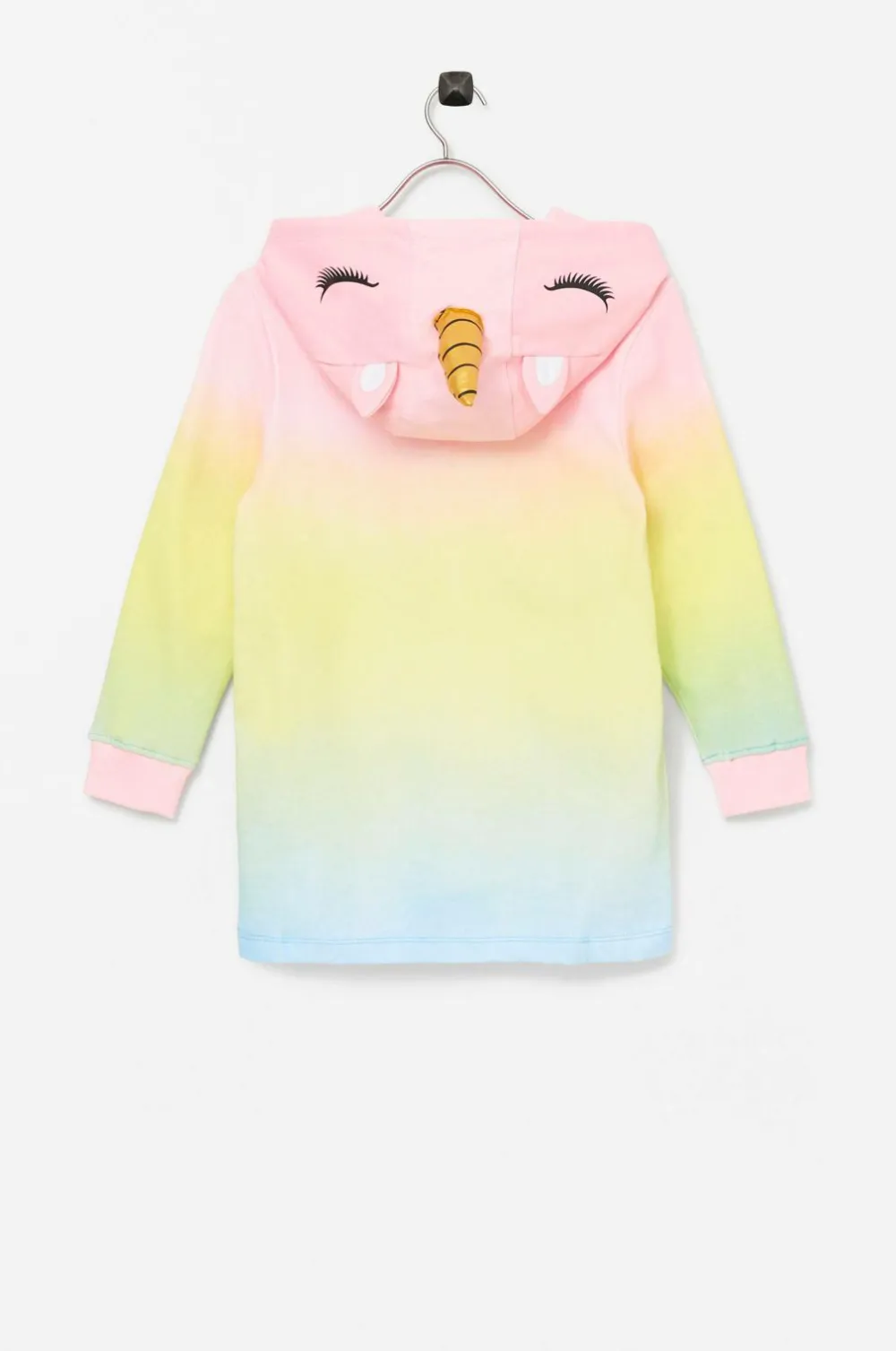 Ellos Kjoler>Collection Sweatkjole Unicorn Gul/rosa
