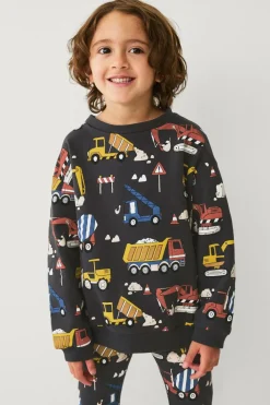 Ellos Collection Sweatshirt med print Marineblå mønstret New