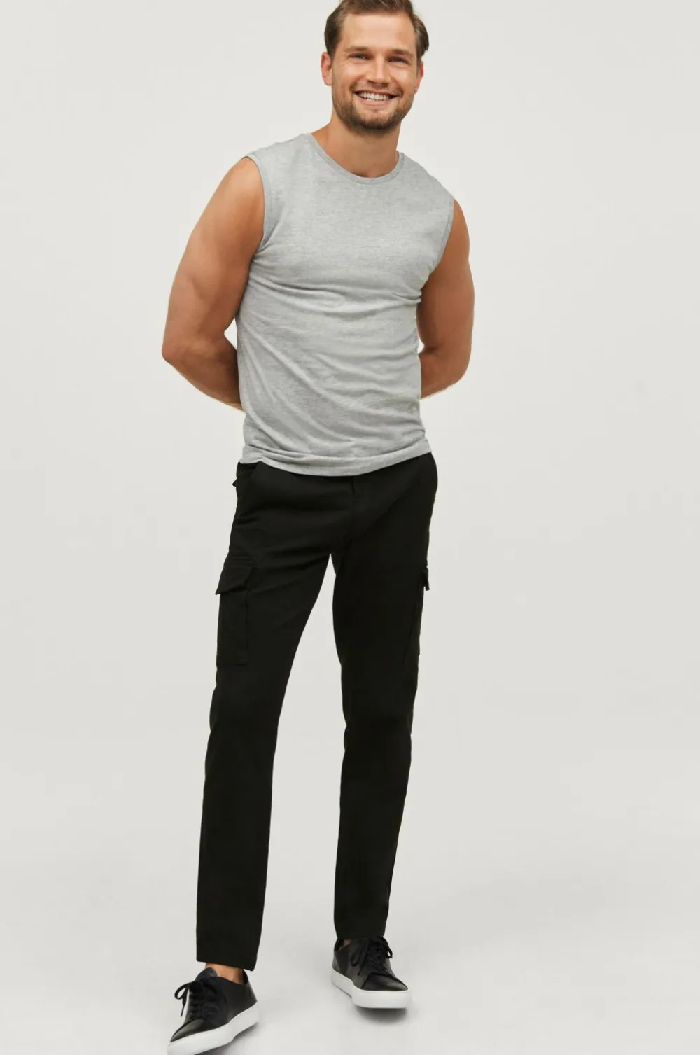 Ellos Basistøj|T-Shirts & Tanktoppe>Collection Tanktop Kent Gråmeleret