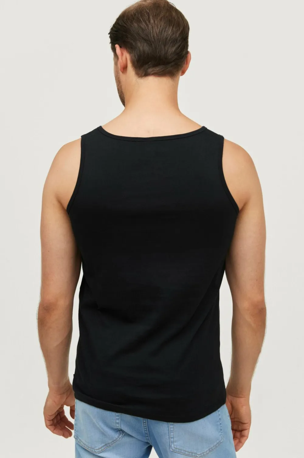 Ellos Basistøj|T-Shirts & Tanktoppe>Collection Tanktop Robert 2-pack Black mdf/metal