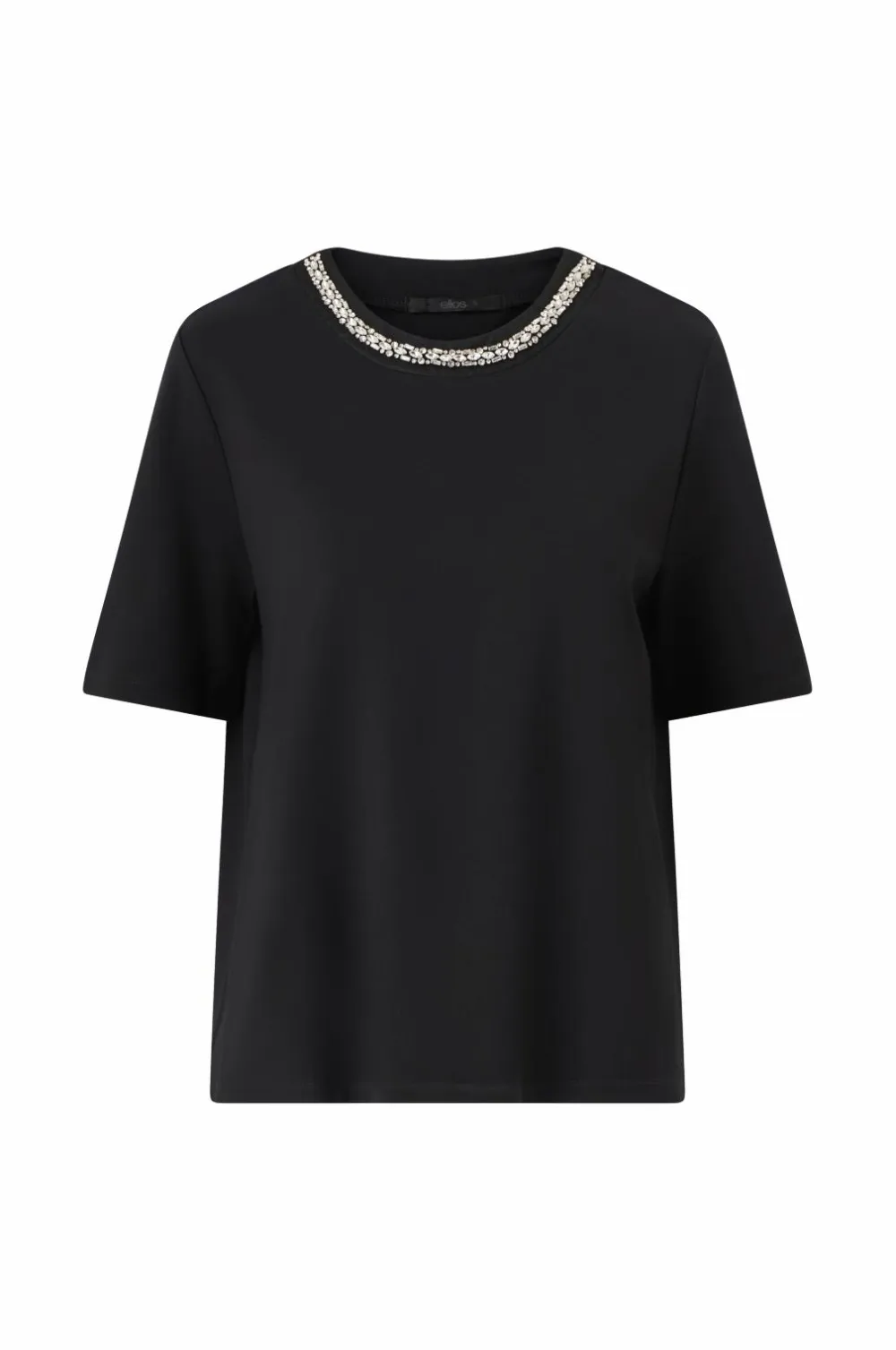 Ellos Toppe & Tank-Toppe>Collection Top med rhinsten sort