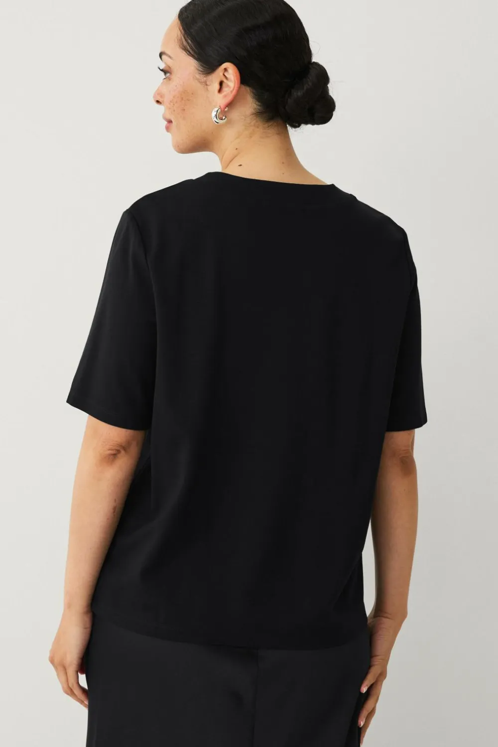 Ellos Toppe & Tank-Toppe>Collection Top med rhinsten sort