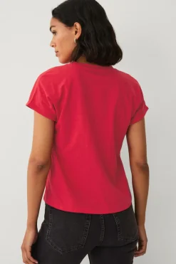 Ellos Collection Top Rød Sale