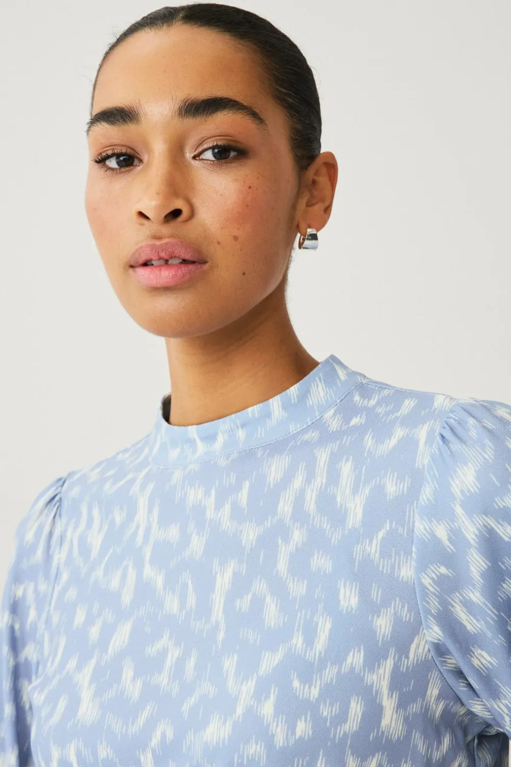 Ellos Toppe & Tank-Toppe>Collection Top Blå creme mønstret