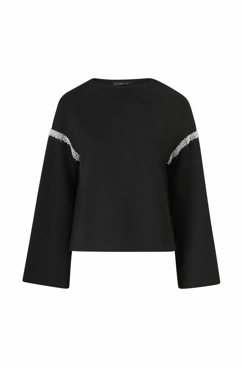 Ellos Collection Top med Bådhals sort Clearance