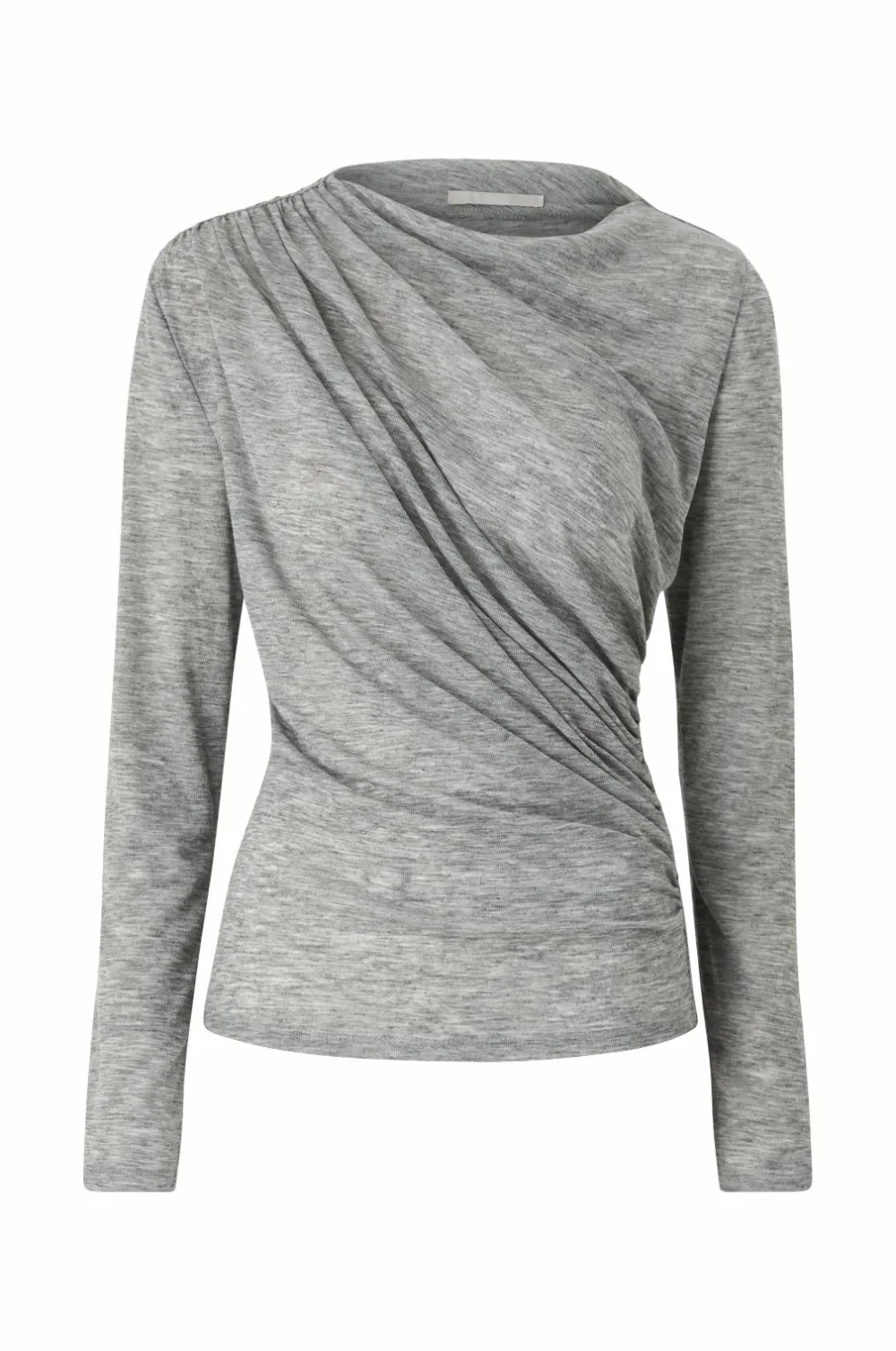 Ellos Toppe & Tank-Toppe>Collection Top med drapering Grå