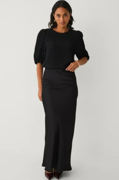 Ellos Toppe & Tank-Toppe>Collection Top med struktur Sort