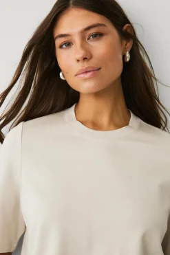 Ellos Collection Top i kraftig strik Beige Outlet