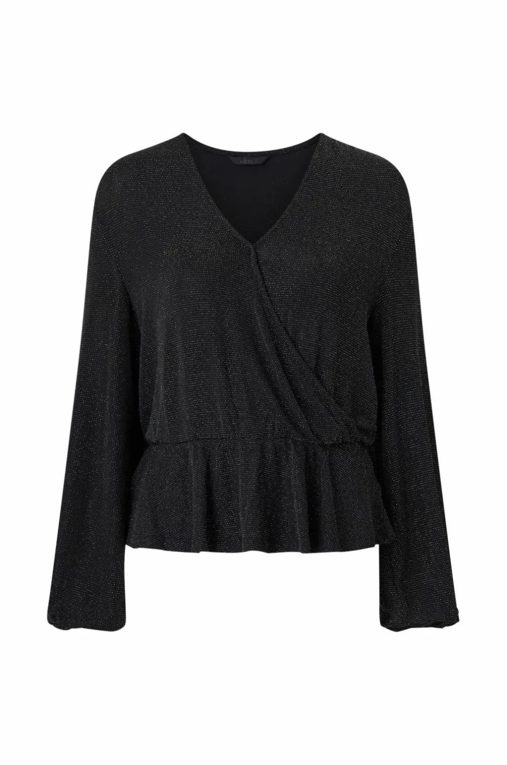 Ellos Collection Top med peplumdesign Sort