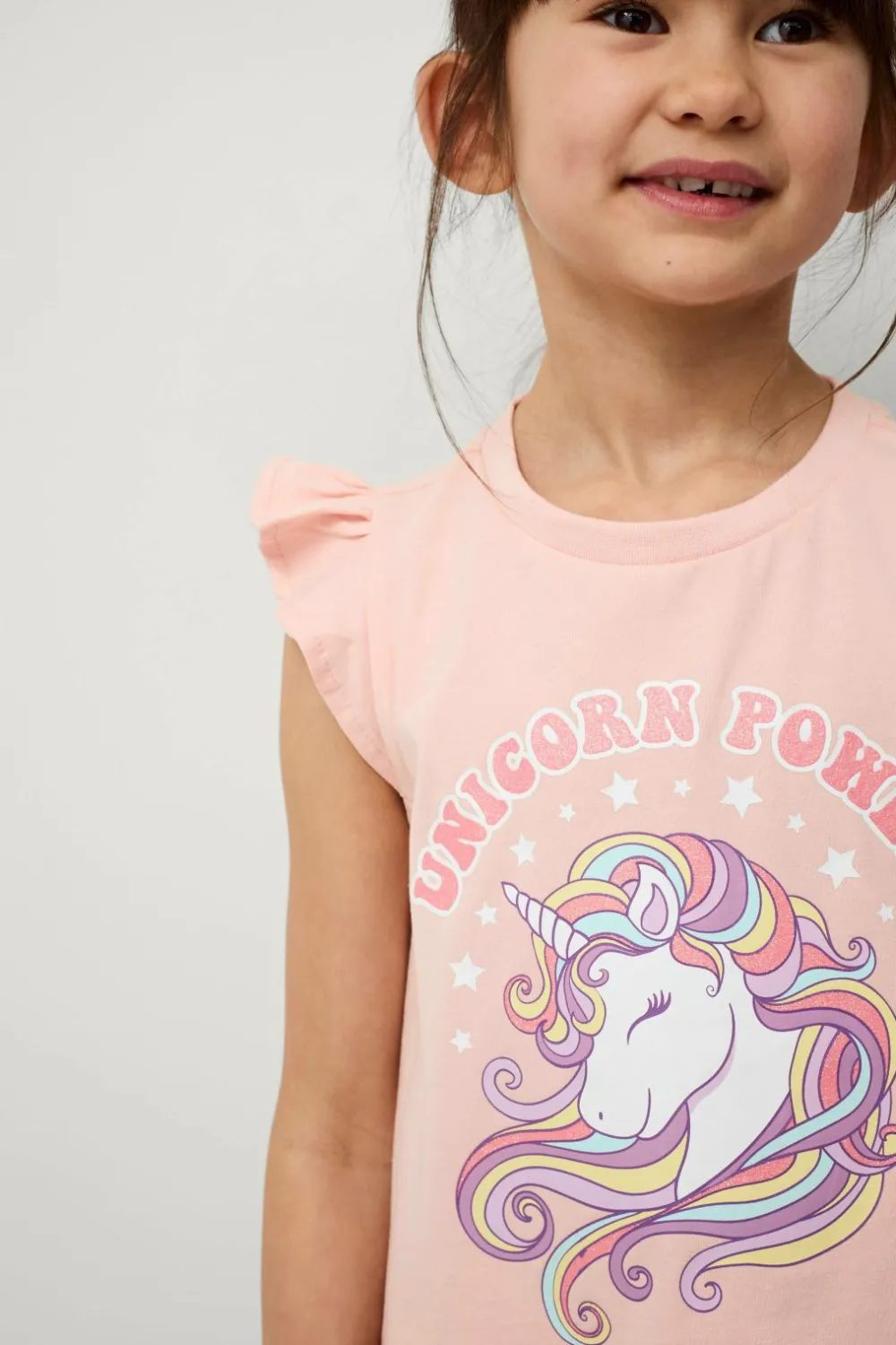 Ellos Sæt Til Børn>Collection Top + Cykelshorts Tyra Abrikos + lyserød