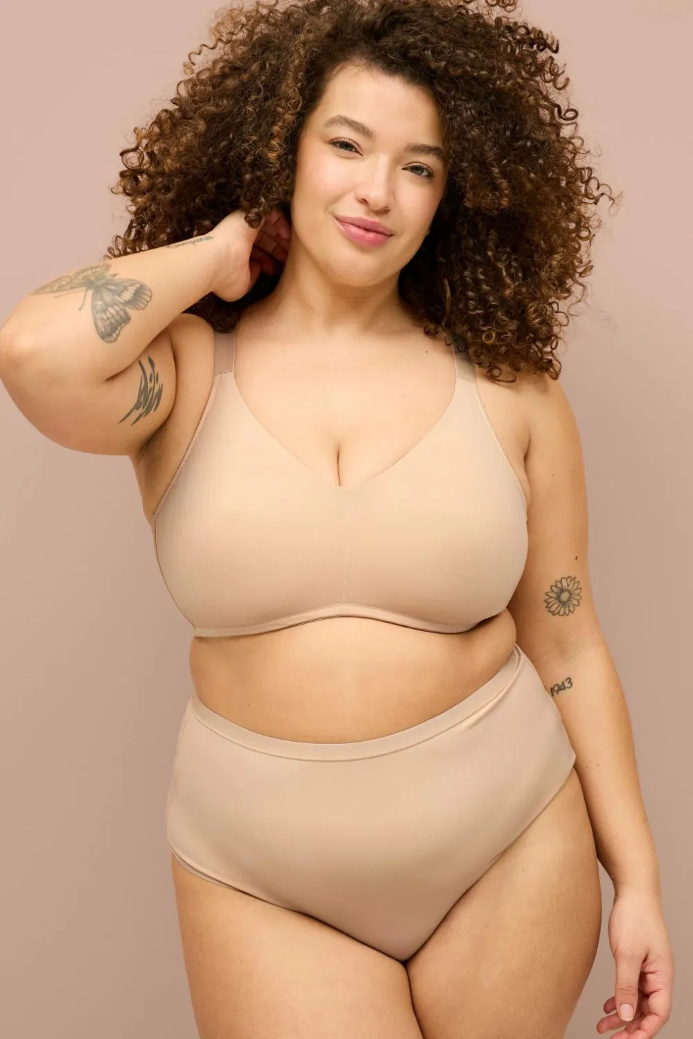 Ellos Trusser>Collection Trusser med brasiliansk snit 2-pak Beige