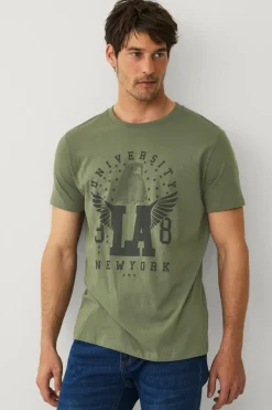 Ellos T-Shirts & Tanktoppe>Collection T-shirt med tryk Grøn
