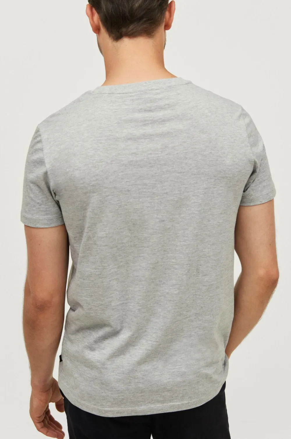 Ellos T-Shirts & Tanktoppe|Basistøj>Collection T-shirt Karl V-neck Gråmeleret