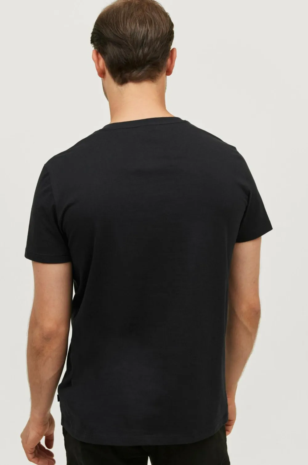 Ellos Basistøj|T-Shirts & Tanktoppe>Collection T-shirt Karl V-neck Sort
