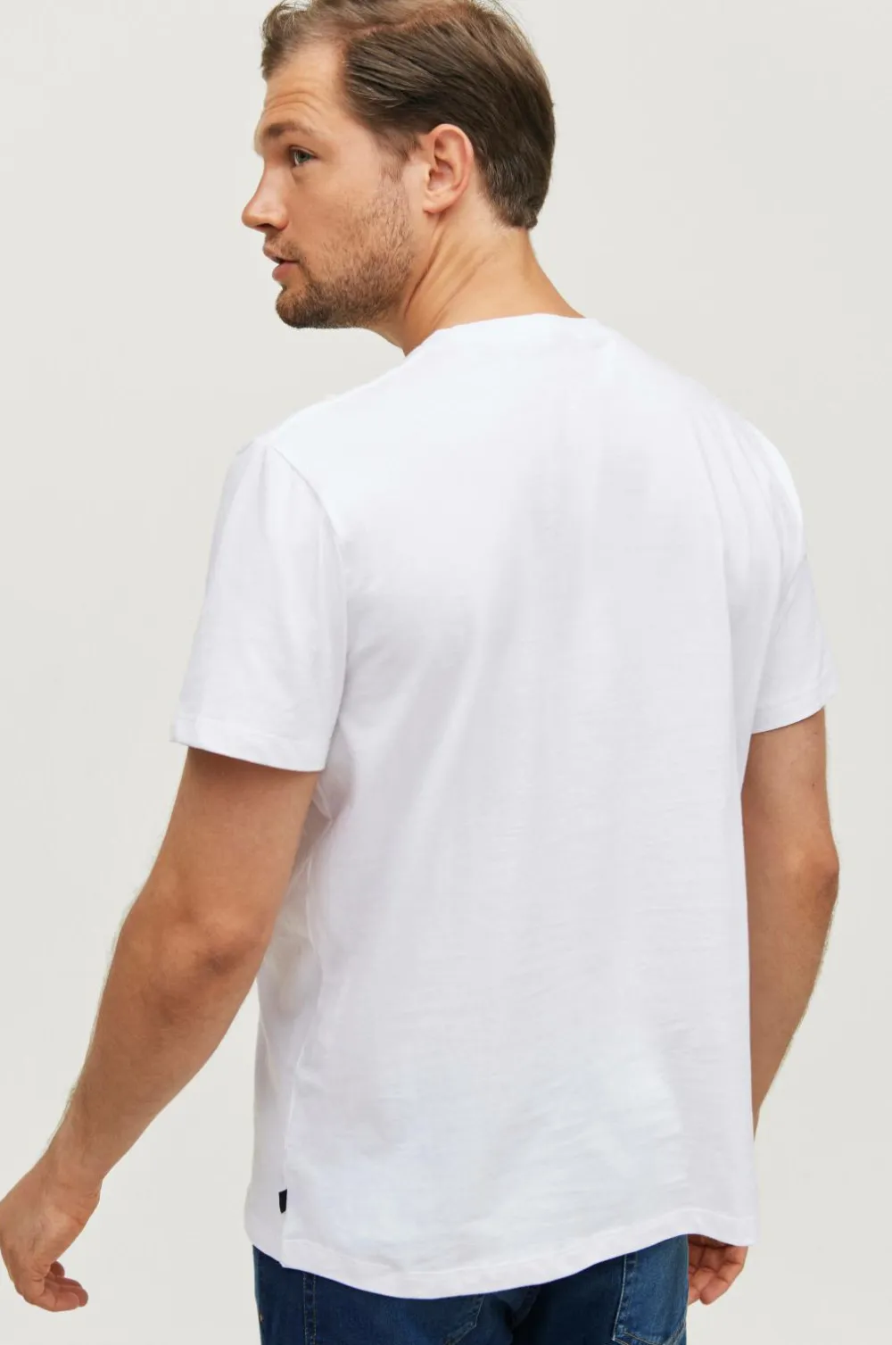 Ellos Basistøj|Nattøj & Homewear>Collection T-shirt Sam i ekstra kraftig jersey Hvid