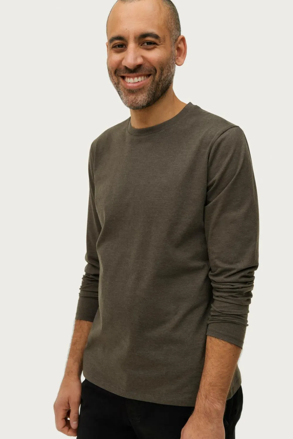 Ellos Basistøj|T-Shirts & Tanktoppe>Collection T-shirt Keith L/S Antracitgrå