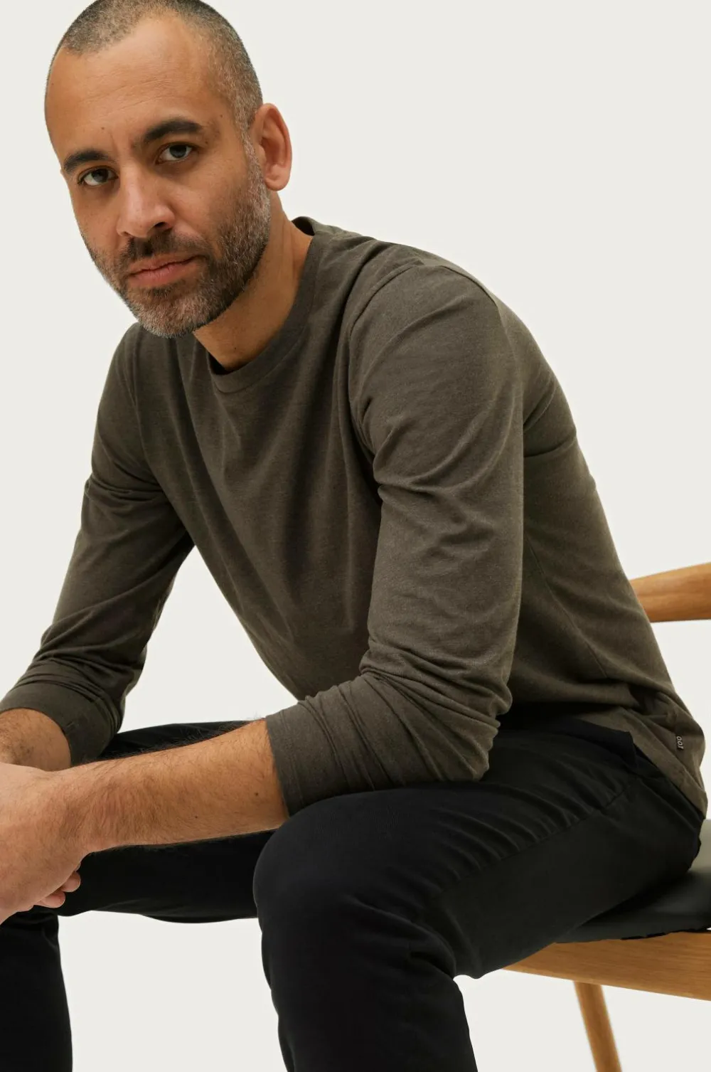 Ellos Basistøj|T-Shirts & Tanktoppe>Collection T-shirt Keith L/S Antracitgrå