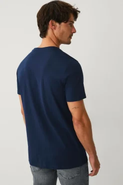 Ellos Collection T-shirt med print marineblå Discount