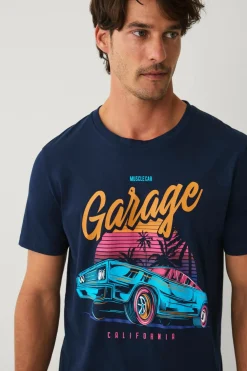 Ellos Collection T-shirt med print marineblå Discount